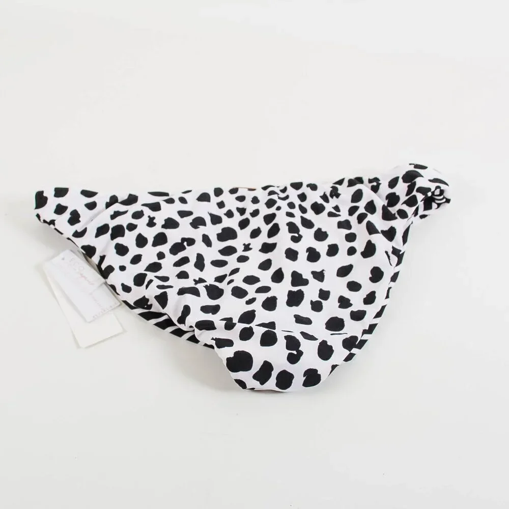 NWT Raisins Lowrider Reversible Swim Bottoms - Cheetah/Stripe - Large